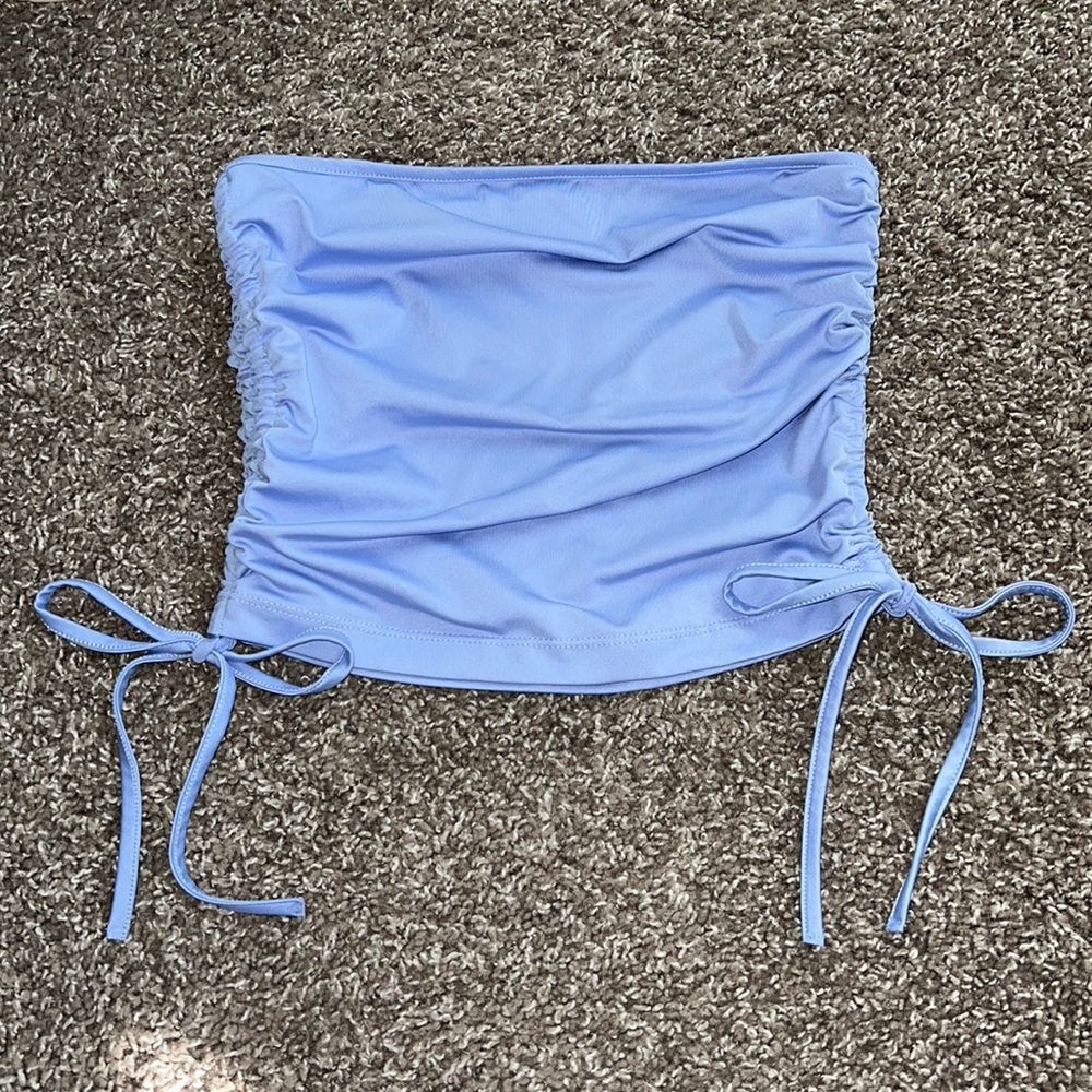 Purple Tube Top w Adjustable Ties